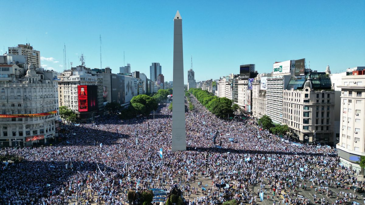 En vivo: cientos de miles de argentinos celebran con la Selección Argentina