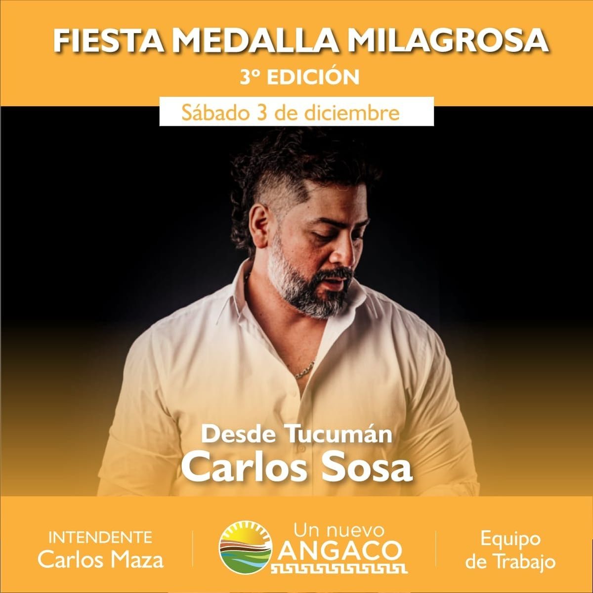 Angaco tendrá la 3ª edición de la Fiesta en Honor a la Medalla Milagrosa