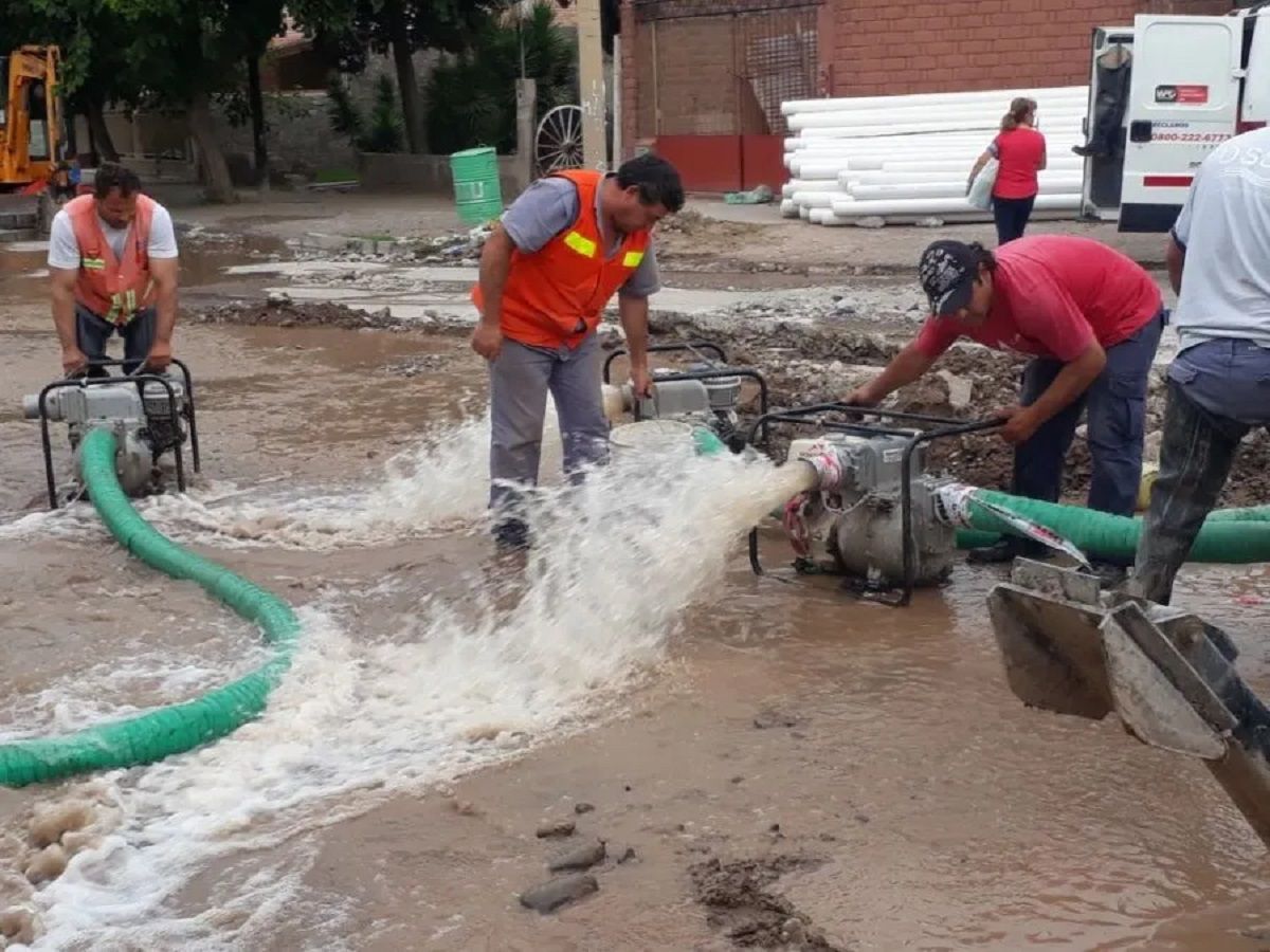 Seis barrios de Pocito sufrirán este martes un corte de agua potable