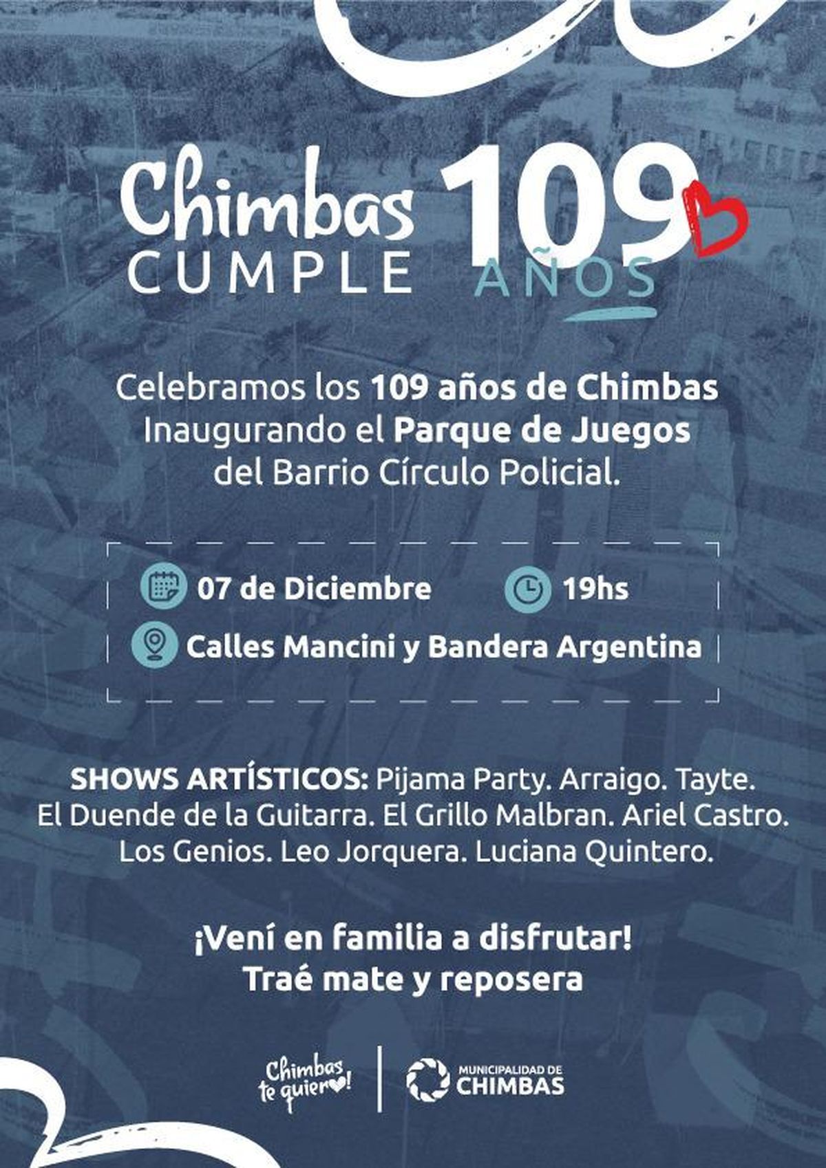 Los mejores artistas sanjuaninos se lucirán en el 109 aniversario de Chimbas