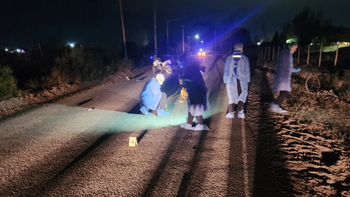 Murió un ciclista tras ser embestido por una moto policial en Albardón