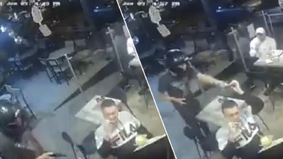Un hombre fue asaltado mientras cenaba en México.
