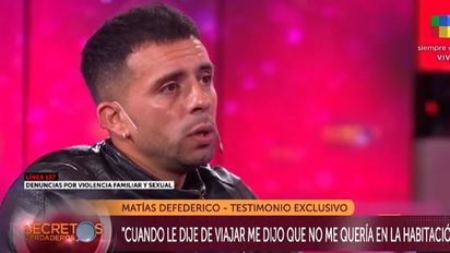 Las lágrimas de  Defederico en pleno conflicto con Cinthia Fernández