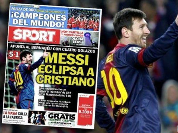 La prensa española elogió a Messi por los cuatro goles ante Osasuna