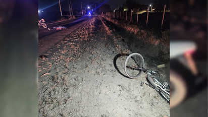 Murió un ciclista tras ser embestido por una moto policial en Albardón