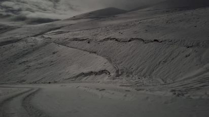 Un fuerte temporal de nieve azotó al Paso de Agua Negra.