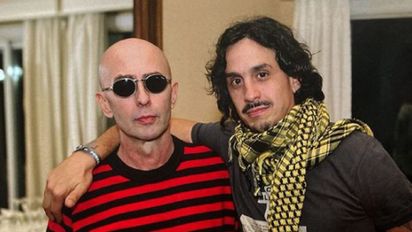 Martín Carrizo junto al Indio Solari.