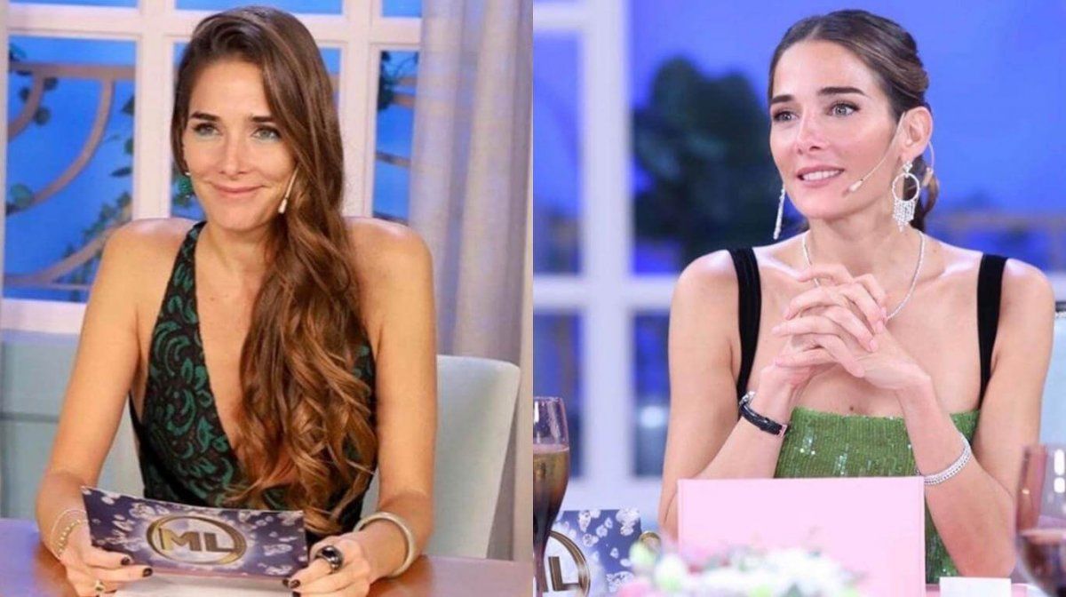 Juana Viale eligió un vestido con doble tajo para conducir ...