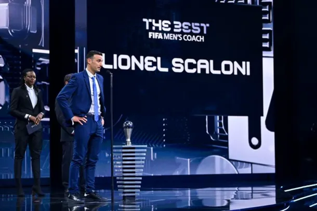 Scaloni fue elegido como el mejor entrenador de Sudamérica