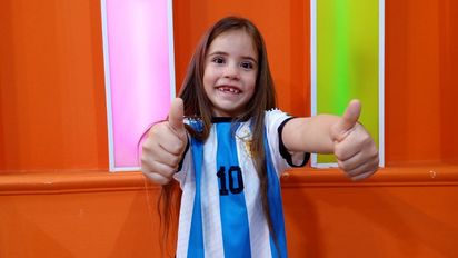 Una sanjuanina de 7 años le dedicó una canción a Messi  (Foto: sj8)
