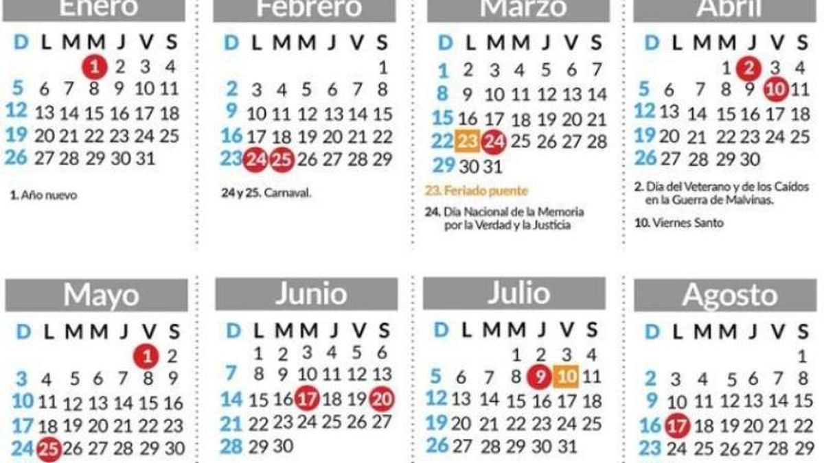 Cuáles Son Los Feriados Y Los Días No Laborables De Julio 7294