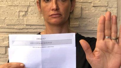 Gimena Martinazzo denunció a Eduardo Cáceres por violencia de género. 