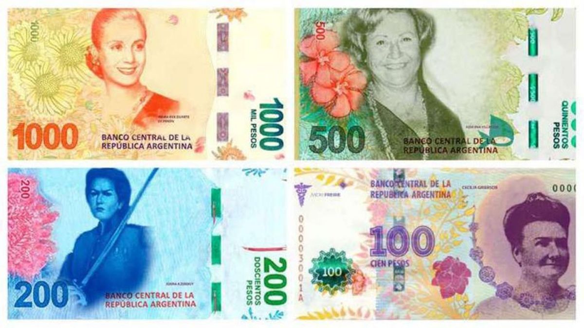 Fernández presenta una nueva familia de billetes con próceres y heroínas
