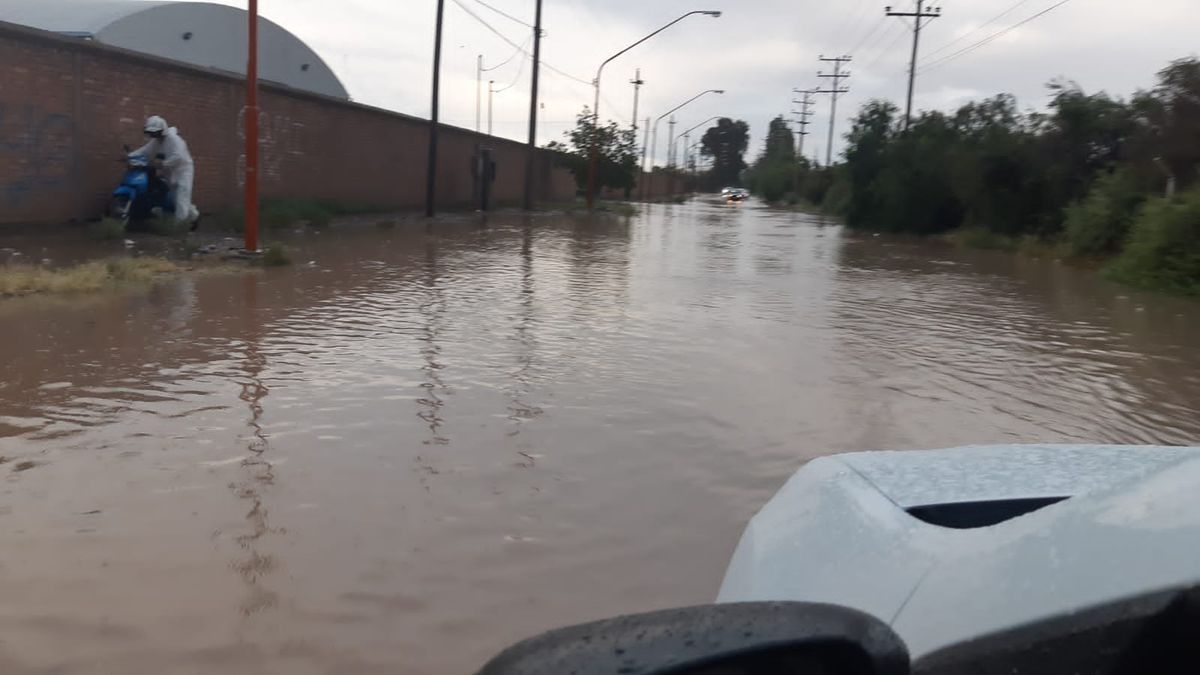 Relevan zonas inundadas: Rawson, Pocito y Rivadavia, las más afectadas