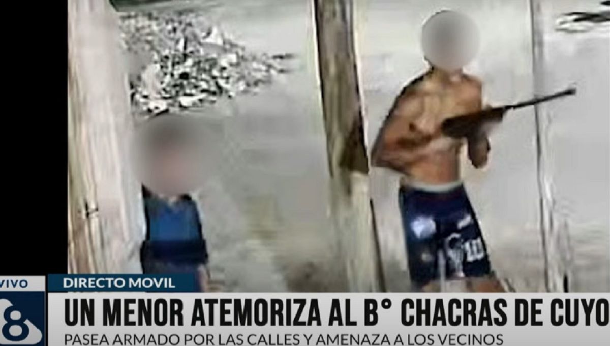 Un menor atemoriza a los vecinos del barrio Chacras de Cuyo