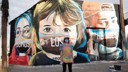 Conocé los murales artísticos que concientizan sobre el COVID-19