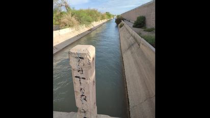 Este es el lugar desde donde se habría arrojado la víctima antes de ser arrastrado por el agua