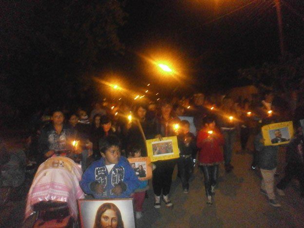 Vecinos de Chimbas realizaron una procesión pidiendo por Gioja