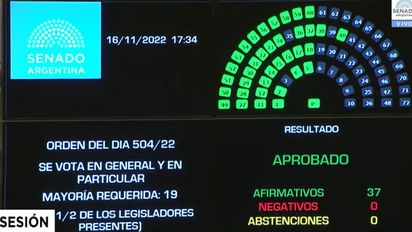 El Senado convirtió en ley el Presupuesto 2023.