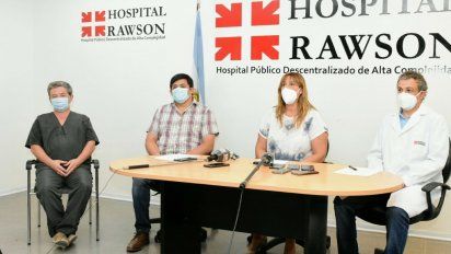 Autoridades de Salud Pública brindaron el parte de salud de Sergio Uñac. 