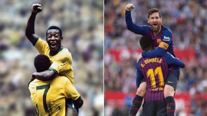 Pelé ahora comparte con Messi el récord de goles con una misma camiseta. 