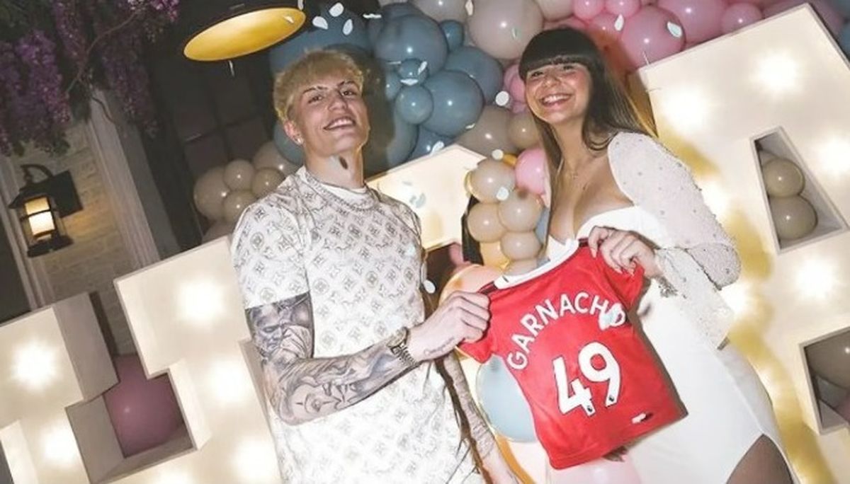 Garnacho anunció que será papá y reveló el nombre bien futbolero que le pondrá al bebé