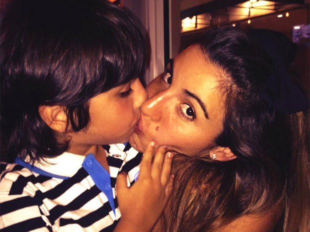 Gianinna Maradona pasó el Día de la Madre con su hijo Benjamín