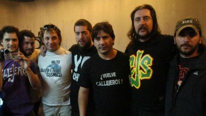 Callejeros, antes del trágico recital. 
