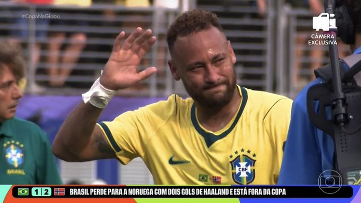 El llanto de Neymar en lo que sería su último mundial