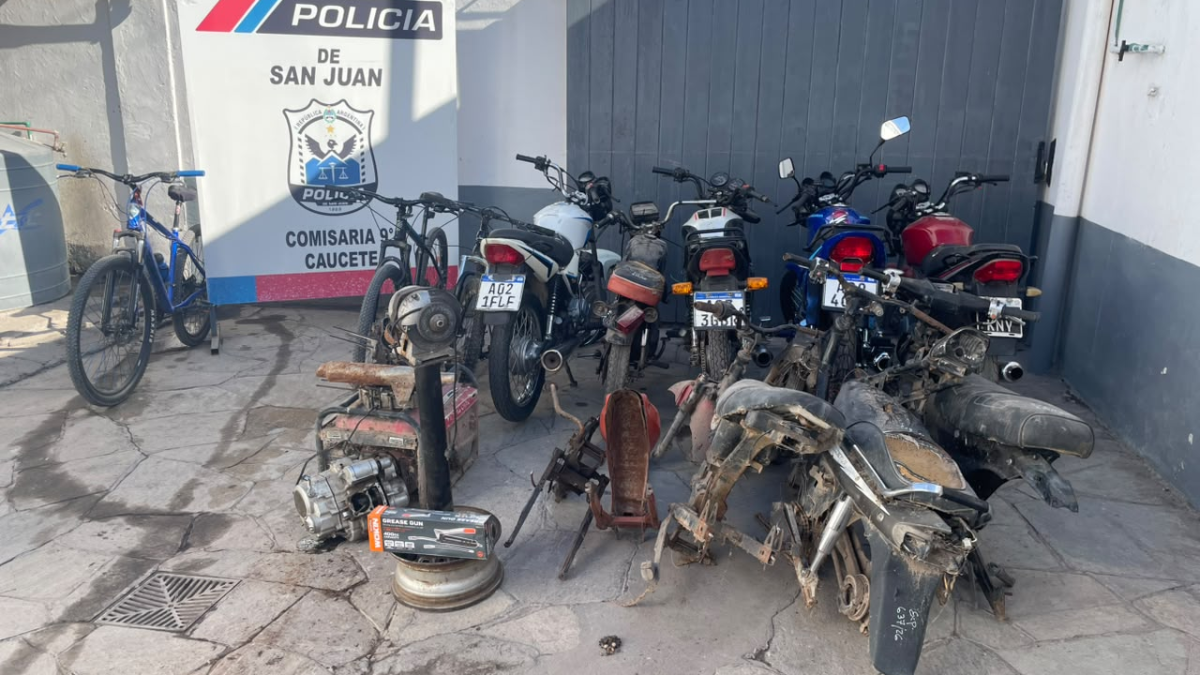 Picadas ilegales y robos en Caucete: 14 allanamientos y 6 detenidos
