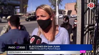 Fabiola Aubone en diálogo con Canal 8.