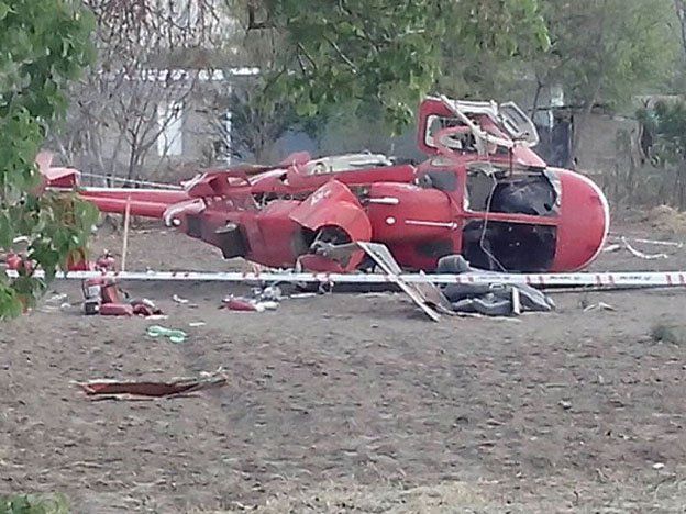 Se cayó el helicóptero de gobierno donde viajaba Gioja