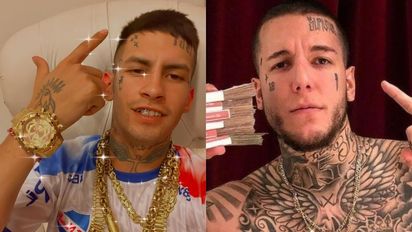 L-Gante exhibió las amenazas de Alex Caniggia