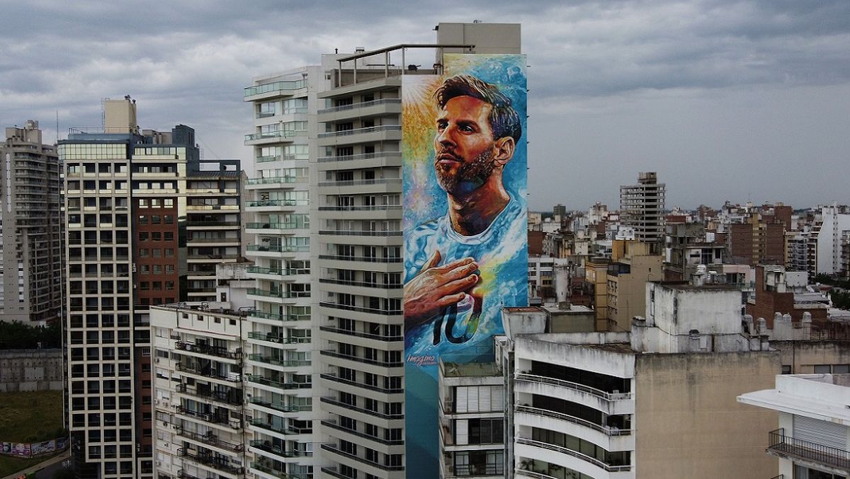 Lionel Messi tendrá otro mural gigante en Rosario