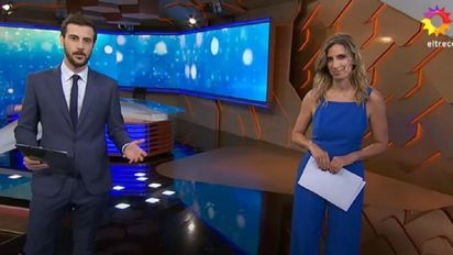 Diego Leuco y Luciana Geuna, los conductores de Telenoche.
