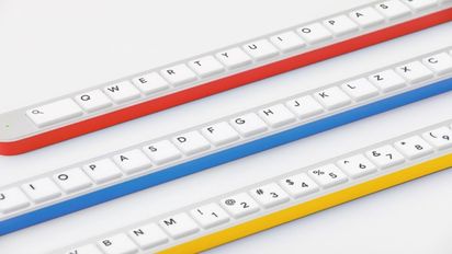 El nuevo e insólito teclado de una fila que presentó Google