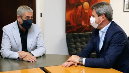 El gobernador Sergio Uñac y el ministro Jorge Ferraresi.