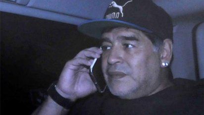 Extrajeron información de los teléfonos de Maradona.
