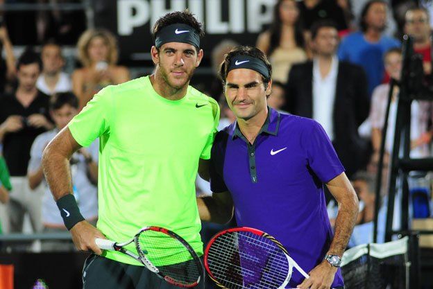 Federer se despidió del país con una clara victoria ante Del Potro