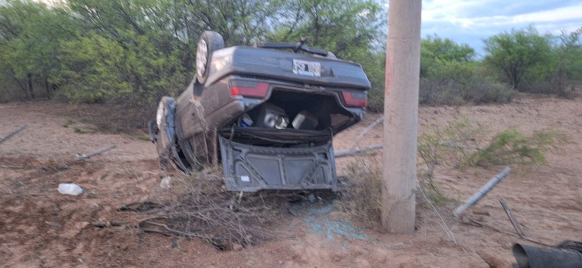 Impresionante vuelco en Valle Fértil: un hombre quedó internado