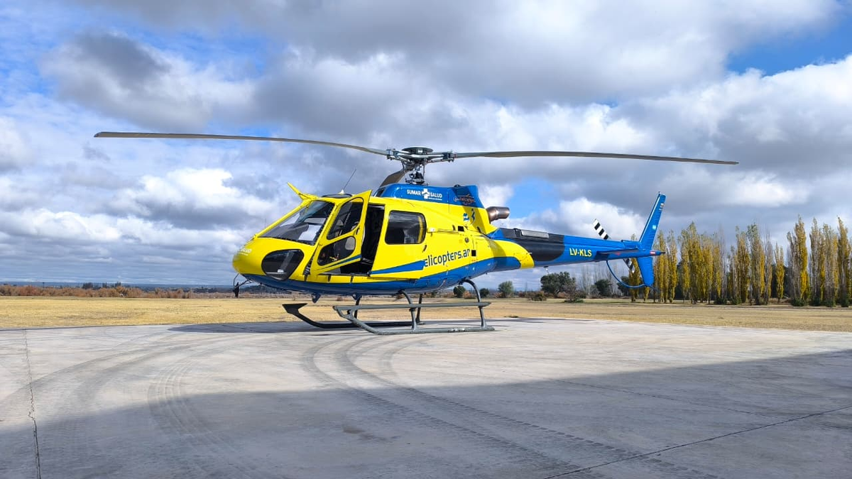 Un helicóptero equipado como terapia intensiva reforzará emergencias en la cordillera
