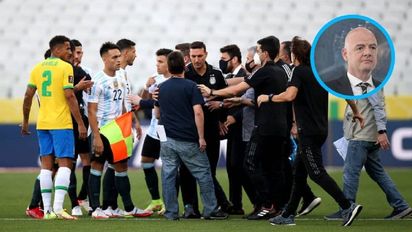 Infantino habló del escándalo entre Brasil y Argentina