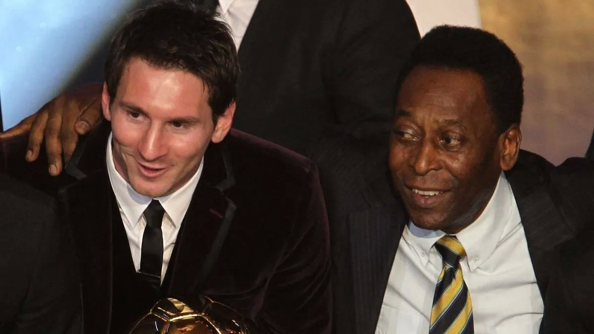 Lionel Messi se despidió de Pelé con fotos de ambos
