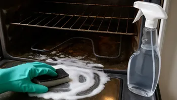 Cómo limpiar el cristal del horno cuando sigue oscuro y la esponja no logra quitar las manchas