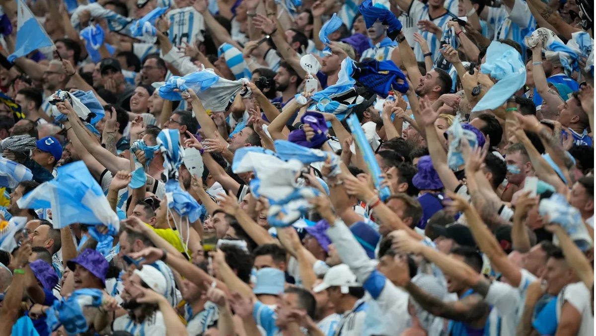 El aguante a la Selección Argentina desde las tribunas (Foto: La Nación)