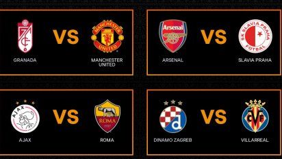 Los cruces de cuartos de final de la Europa League. 