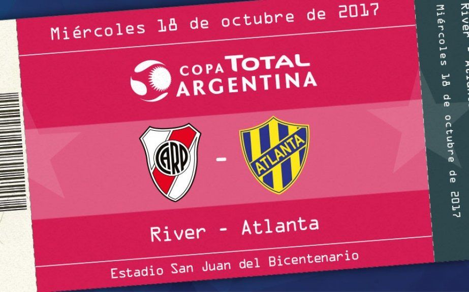 Copa Argentina: este sábado comenzará la venta de entradas para ver a River en San Juan