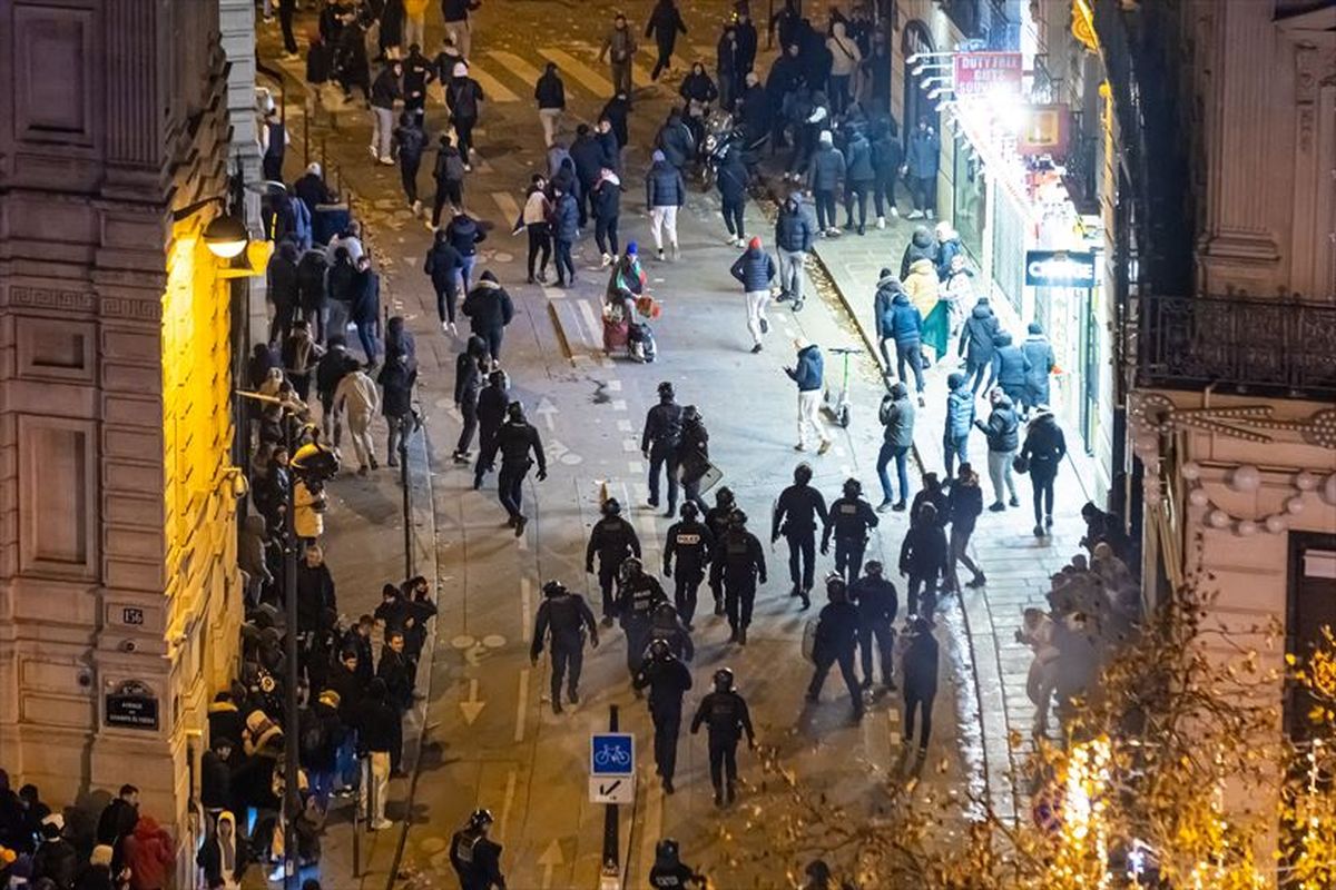 Más de 200 detenidos en Francia por incidentes tras la derrota frente a Argentina