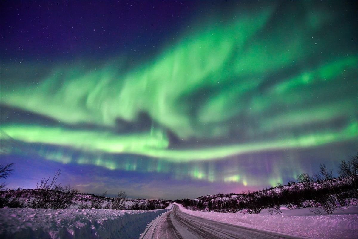 Asombrosas imágenes de la aurora boreal del cielo ruso