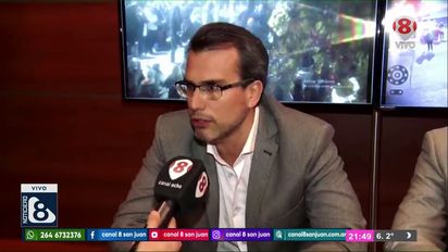 Carlos Munisaga, secretario de Seguridad, en exclusivo con Canal 8.